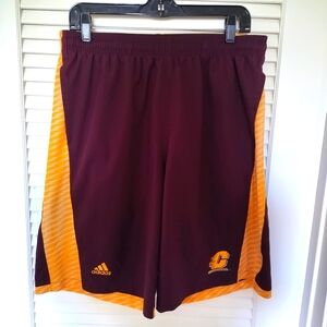 Adidas Men's 10" Basketball Shorts Central Michigan University Large